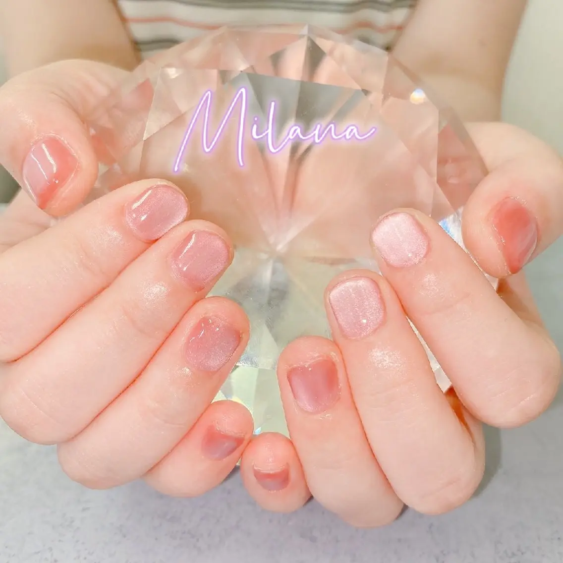 ネイル マグネットネイル ワンカラーネイル Milana 川瀬のネイルデザイン