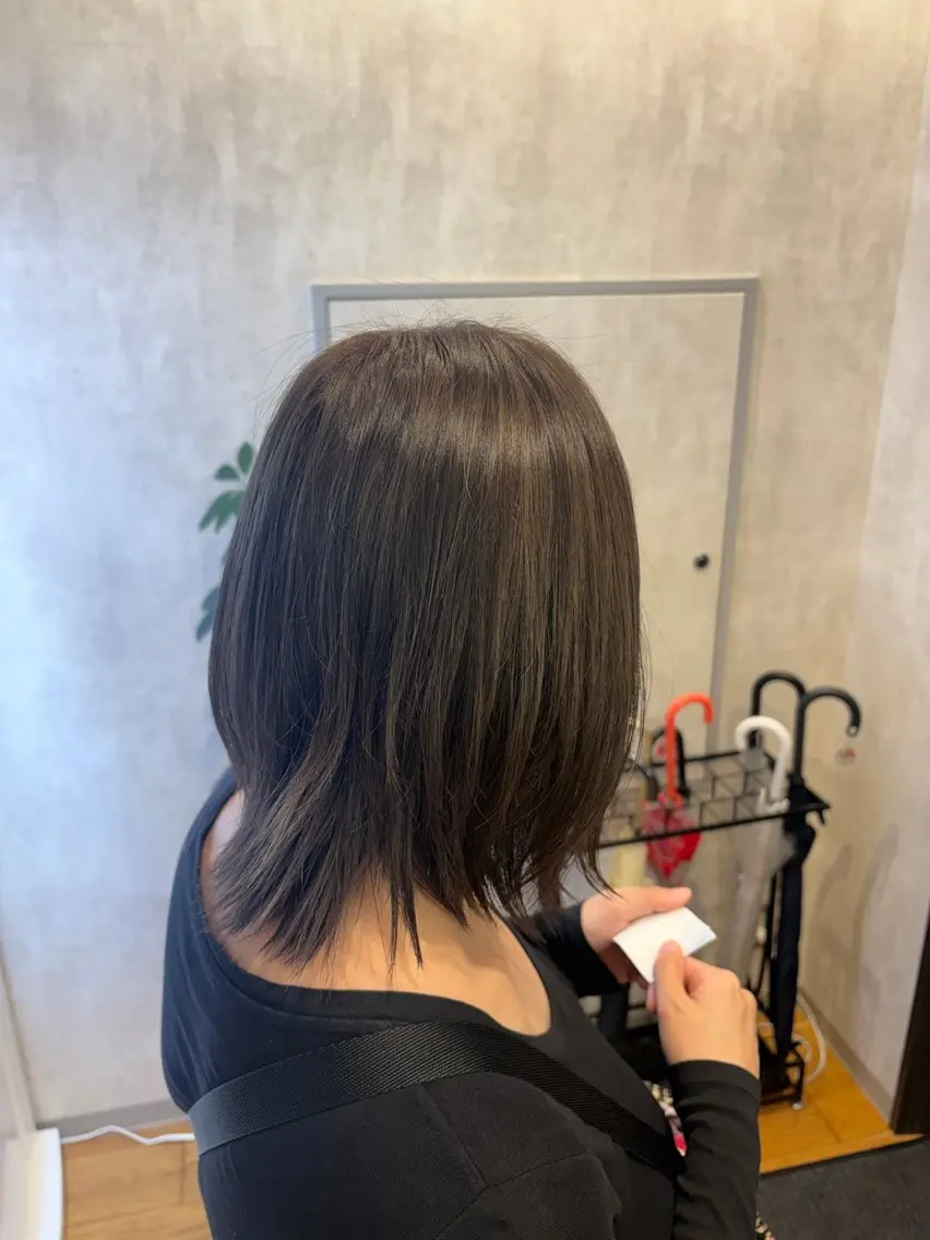 ミディアム ヘアカラー シオン🪐レイヤー ウルフ メンズのヘアスタイル