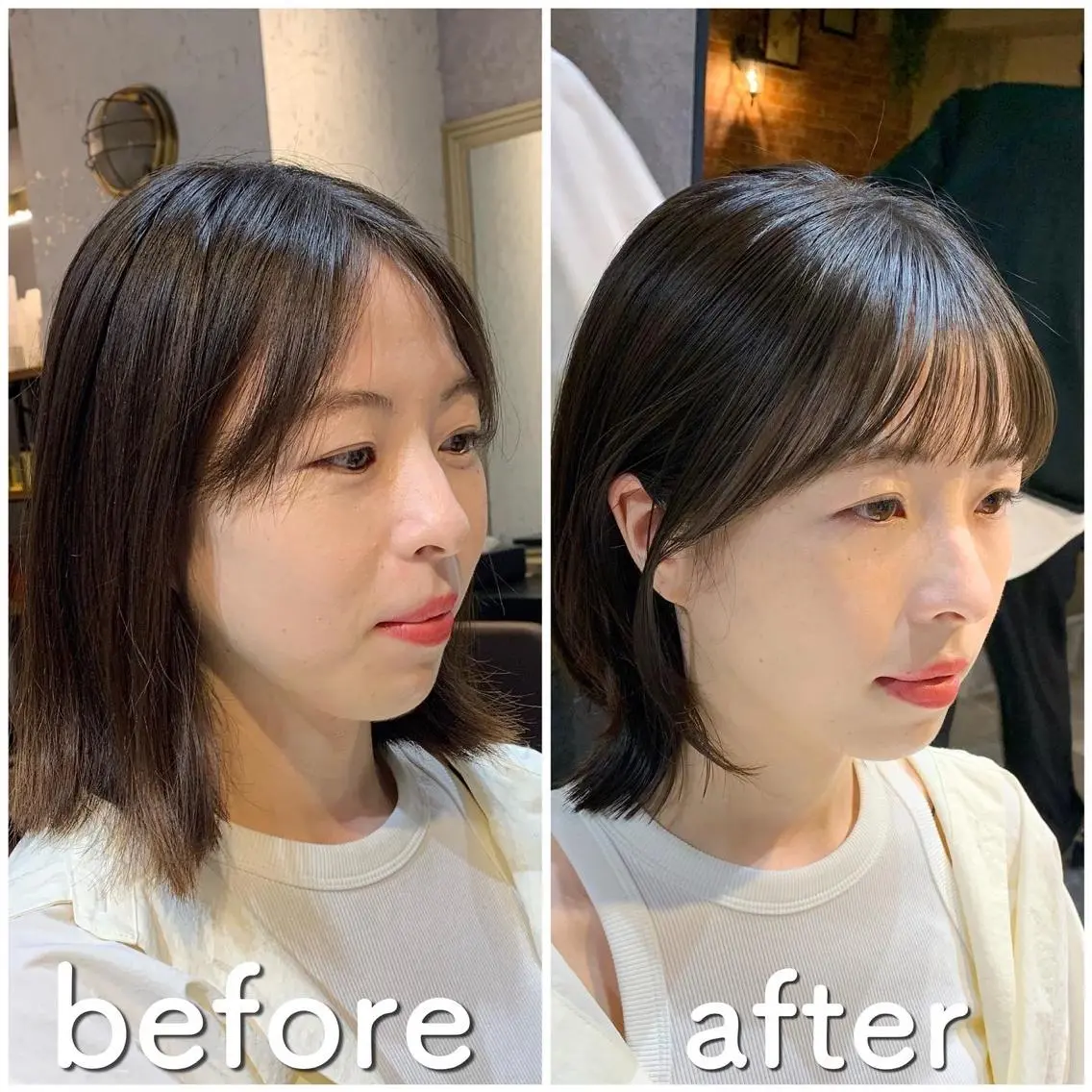 ミディアム カット ヘアカラー トリートメント 🍟ミニモ限定🍟 ai.stylistのヘアスタイル