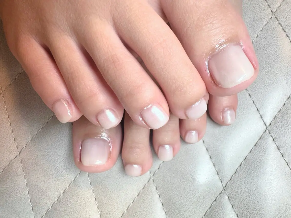 ネイル ブルー フットネイル ワンカラーネイル フットネイル Nail Salon K&Rのネイルデザイン
