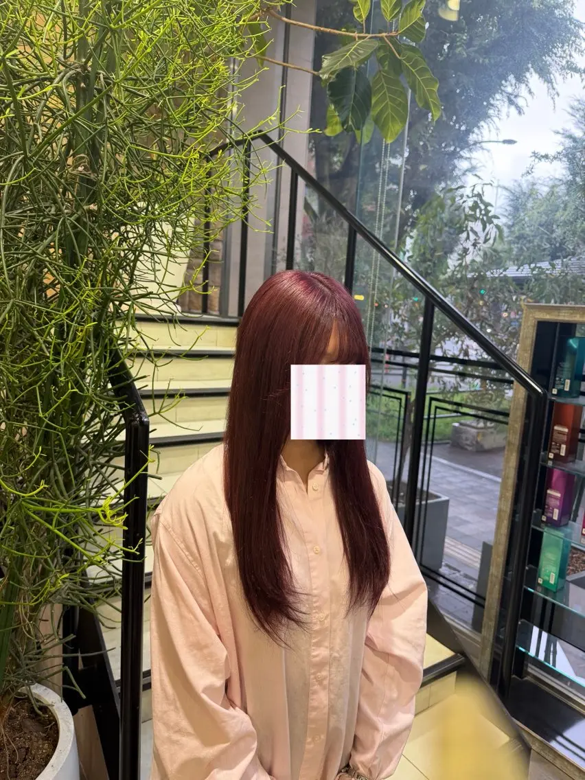ロング カラー ヘアカラー rino️🩵 透明感カラーのヘアスタイル