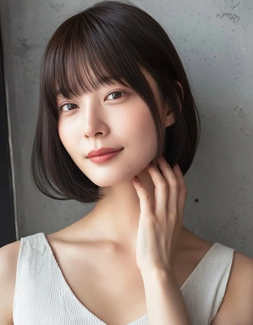 ショート ボブ ハイライト 髪質改善 韓国風ヘア レイヤーカット ヘアカラー トリートメント 髪質改善/レイヤー/ ショート/koshiのヘアスタイル