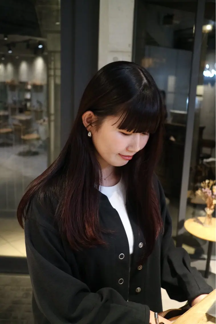 ロング カラー ショート/コテ巻き風 kanohaのヘアスタイル