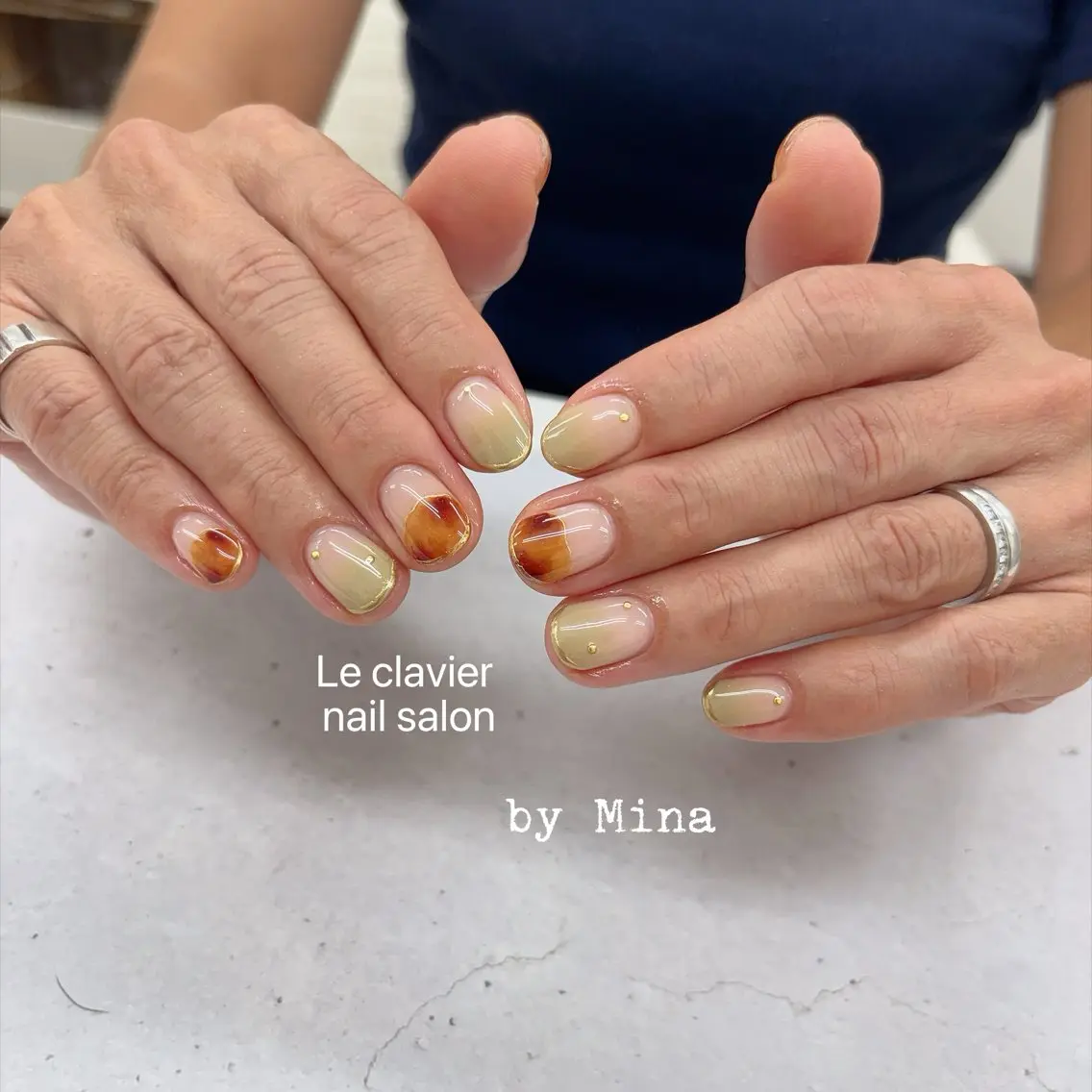 ネイル アートネイル 長さ出し フレンチネイル ジェルネイル 韓国ネイル ハンドネイル ハンドケア Mina Nailのネイルデザイン