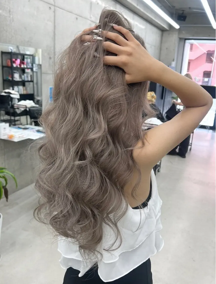 ロング ヘアカラー Kazuki/名古屋 ブリーチ/髪質改善のヘアスタイル