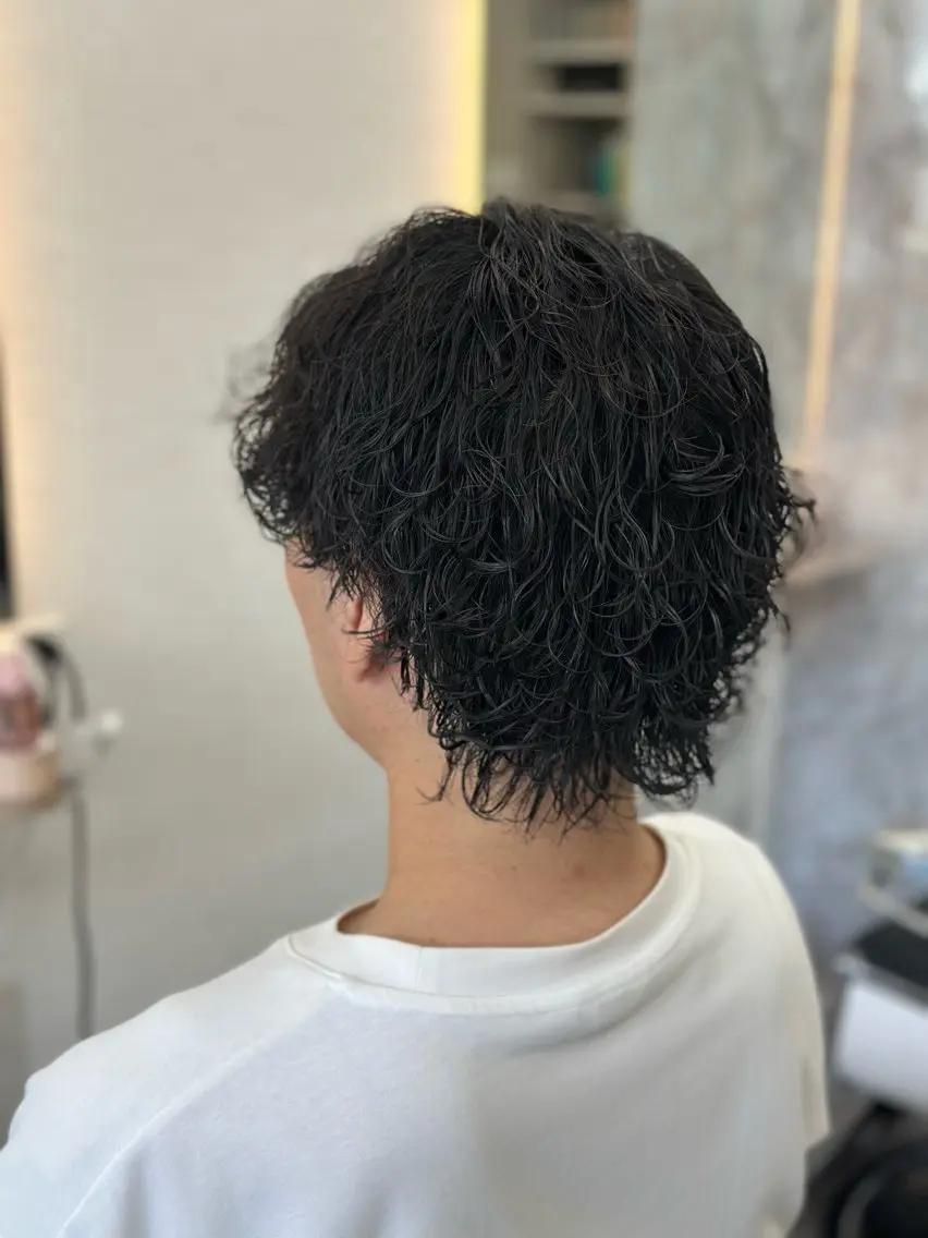 パーマ メンズ メッシュパーマ支持率 ◎大宮/隼也のヘアスタイル