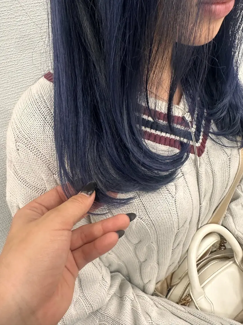 ロング ヘアカラー トリートメント 艶髪ハイトーンカラー 渋谷🎀ririkaのヘアスタイル