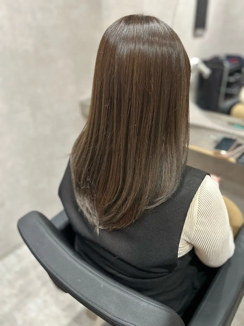 セミロング アッシュ 小野 【髪質改善】のヘアスタイル