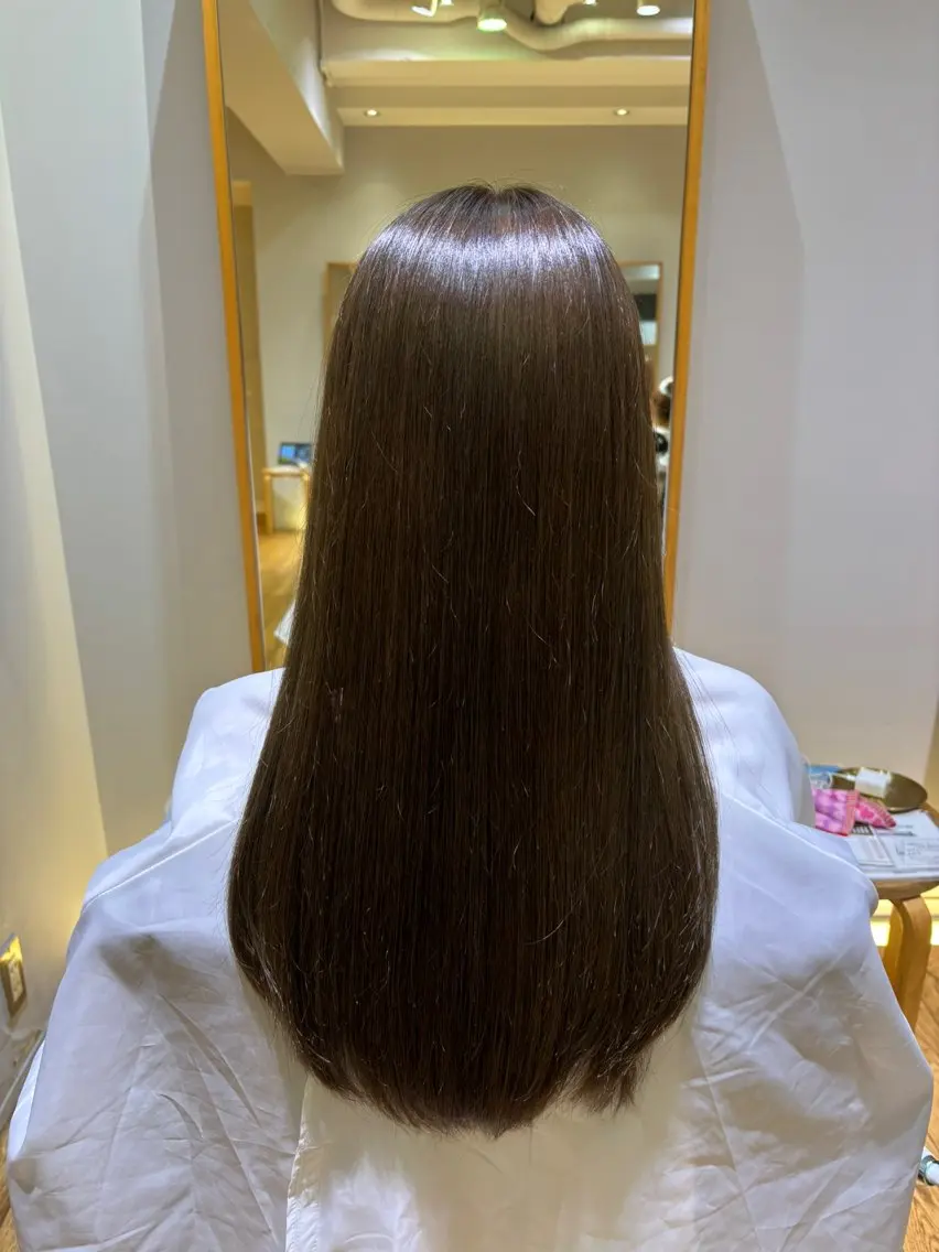 パーマ 透明感カラー🩵 かのは🐰🪽のヘアスタイル