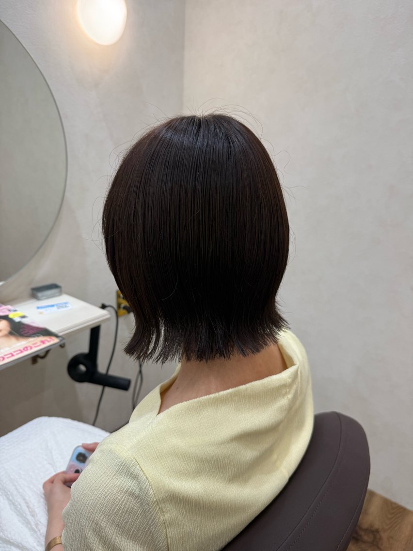 ミディアム カラー カット ヘアカラー Agu hair 木間のヘアスタイル