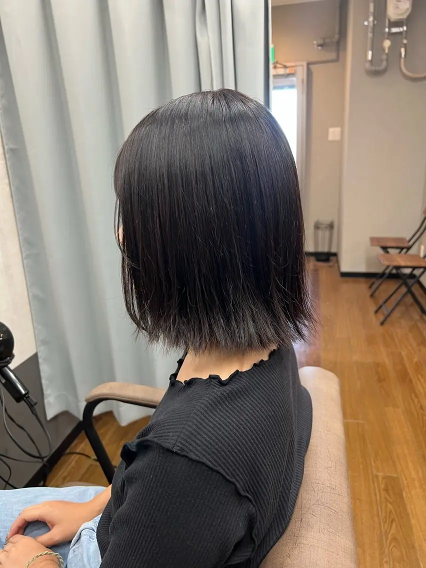 ミディアム レッドブラウン ヘアカラー トリートメント TELA HAIR 幕張本郷店 千尋のヘアスタイル