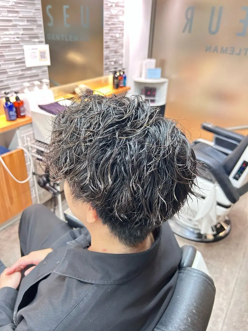 パーマ メンズ カット パーマ FRISEUR/山本 美芽のヘアスタイル