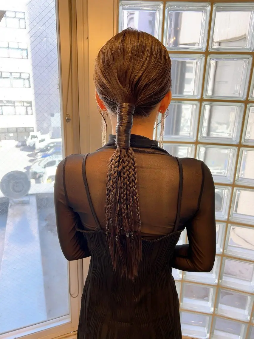 ヘアアレンジ 着物ヘア 卒業式のヘアスタイル 髪飾り ヘアセット 池田 みのりのヘアスタイル