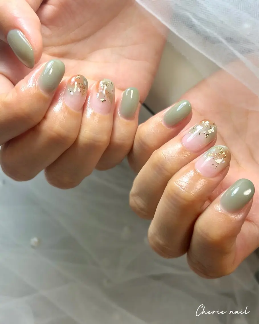 ネイル ジェルネイル ニュアンスネイル オフィスネイル ハンドネイル Cherienail yunaのネイルデザイン