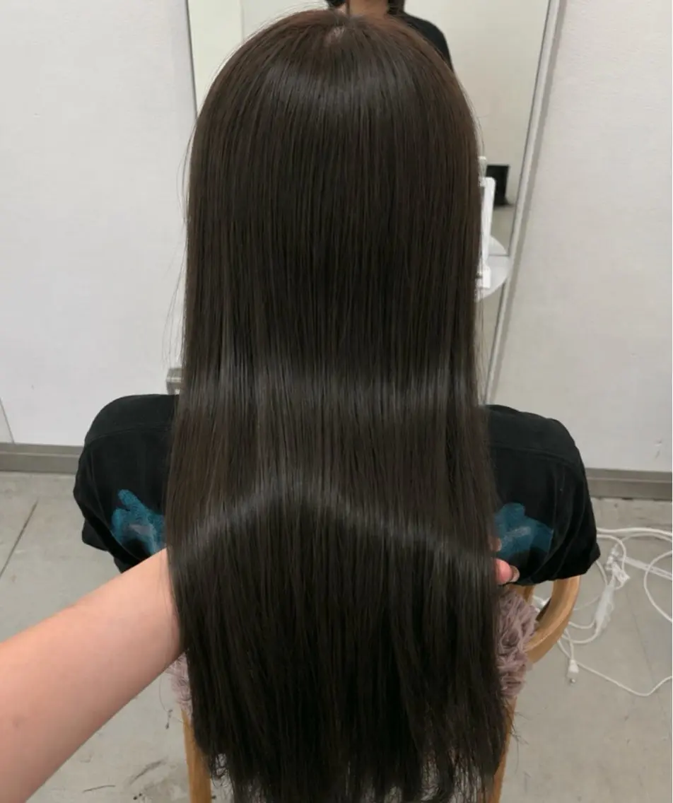 ロング カラー ヘアカラー トリートメント 透明感カラー/名古屋 /栄/木下奈々望のヘアスタイル