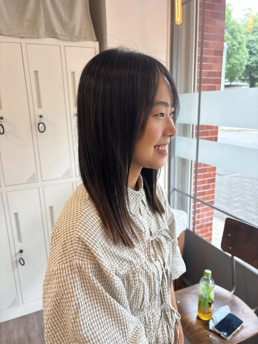 セミロング セミロングパーマ ERII /伏見 カットモデル募集中!のヘアスタイル