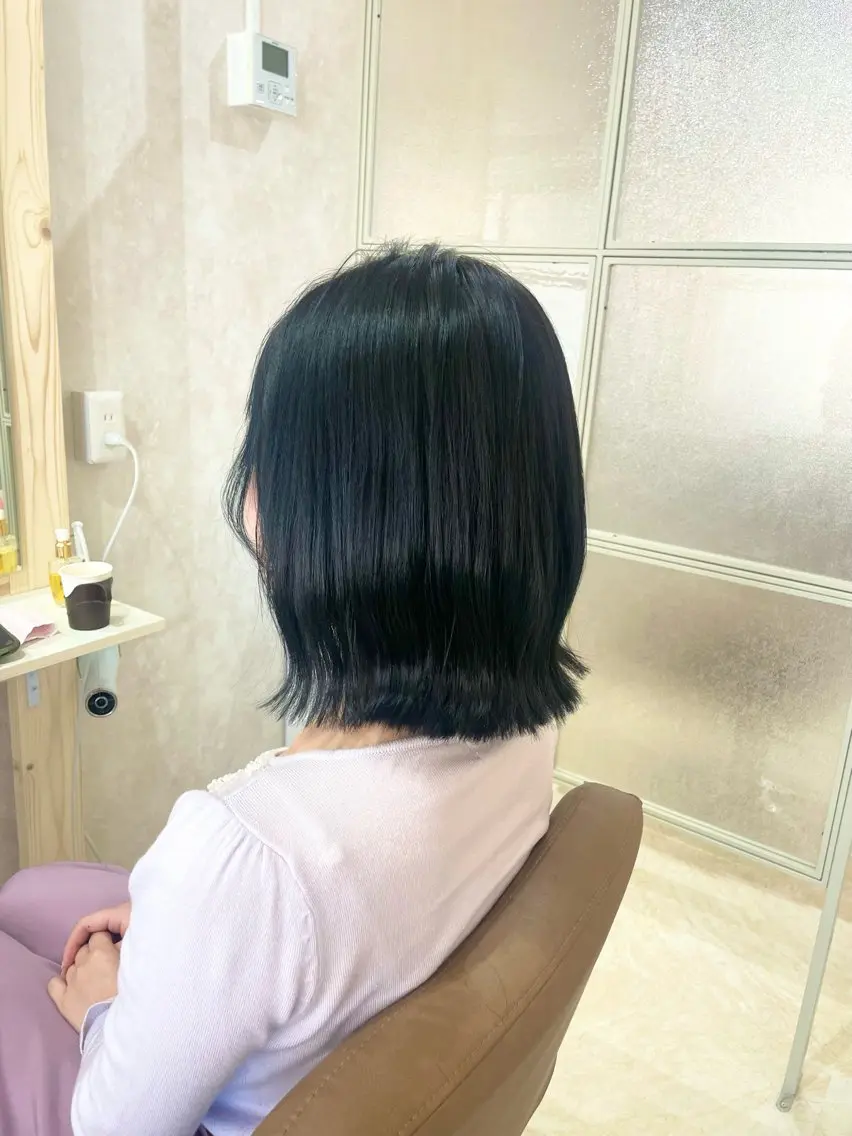 ミディアム カット ヘアカラー トリートメント ❤︎SAKURA 【Rico】❤︎のヘアスタイル
