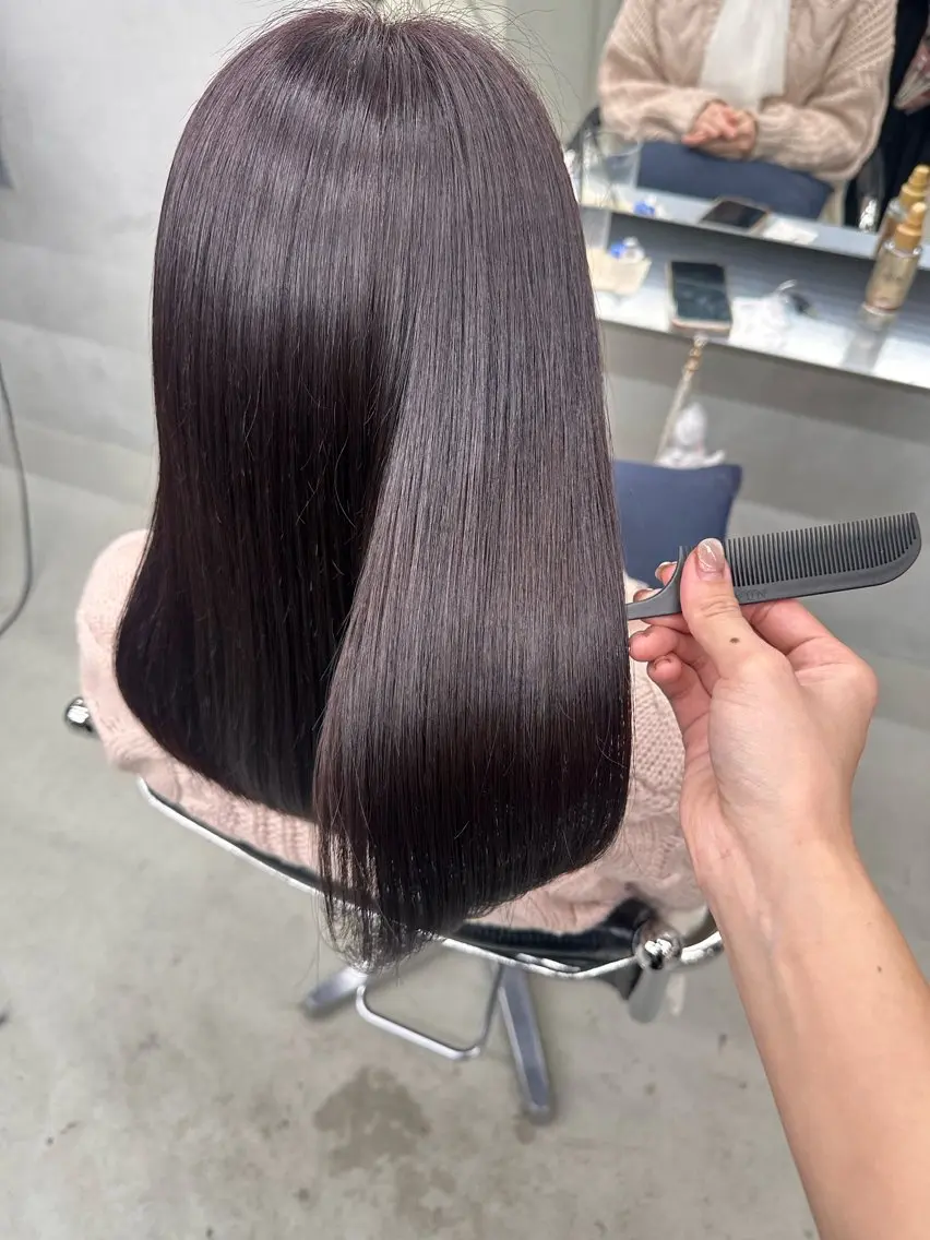 ロング カラー 髪質改善 トリートメント 染谷 遥花のヘアスタイル