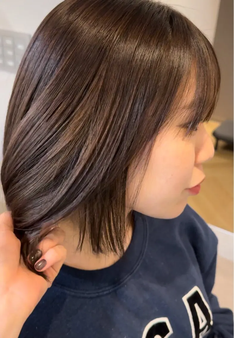 ロング パーマ shiro.kobe 森彩華のヘアスタイル