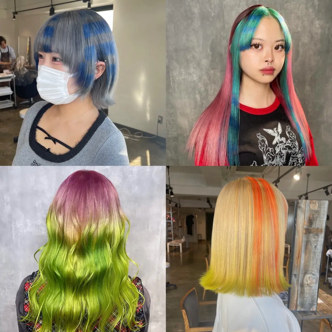 ミディアム カラー ブリーチ デザインカラー ハイトーンカラー ムラ修正/ ハイトーン💖Riaのヘアスタイル