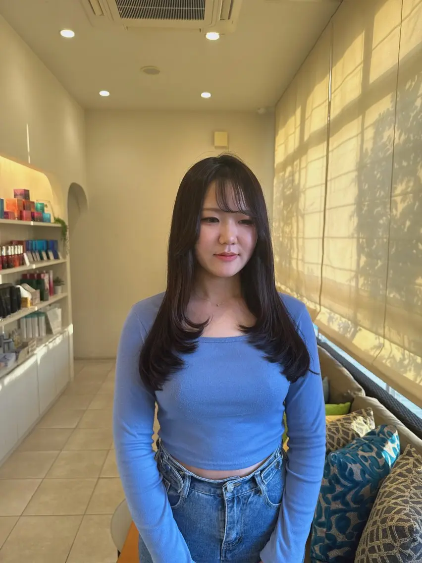 ロング 原尾 あやなのヘアスタイル