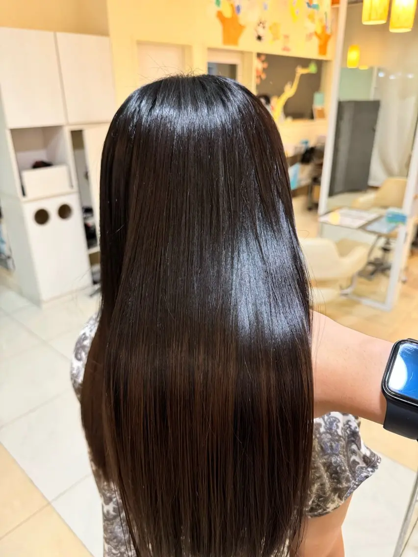 ロング 縮毛矯正 🎈カラーエステ 🎈通事  啓人のヘアスタイル