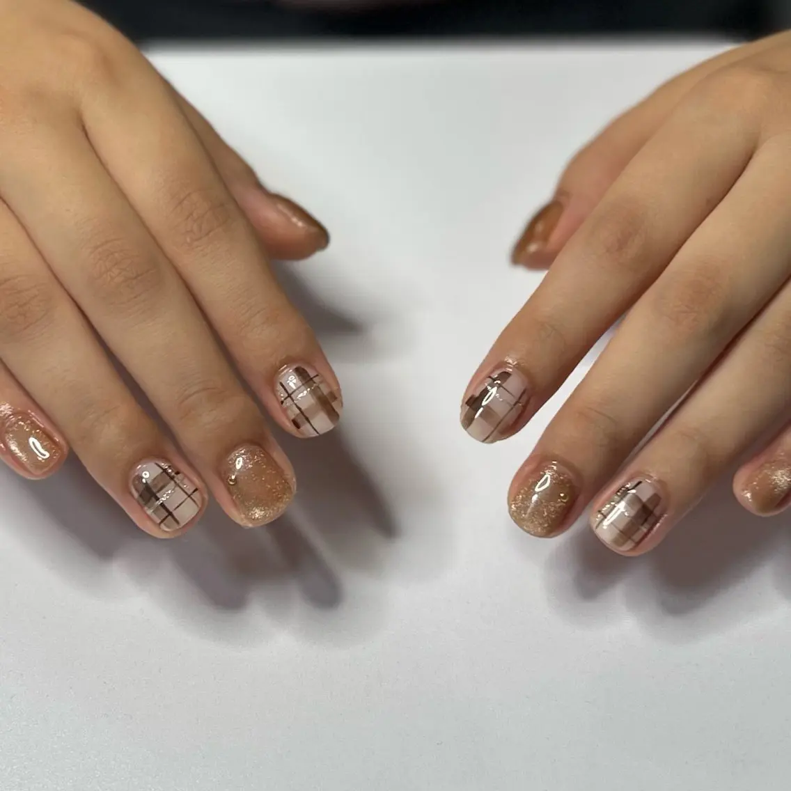 ネイル ブラウン ハンドネイル MIZUKI Felice浦和東口のネイルデザイン