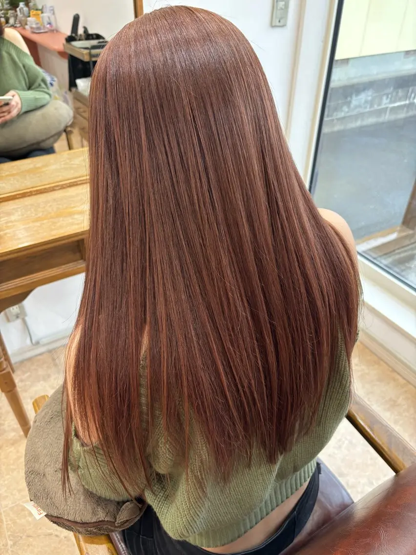 ロング カラー ベージュカラー ブリーチ ダブルカラー ブリーチなしカラー ピンクカラー カット ヘアカラー 髪質改善𖧷美髪𖧷 ayakaのヘアスタイル