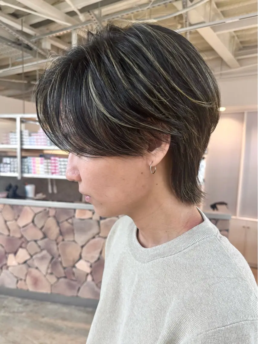 カラー メンズ ヘアカラー Tsuyoki .のヘアスタイル