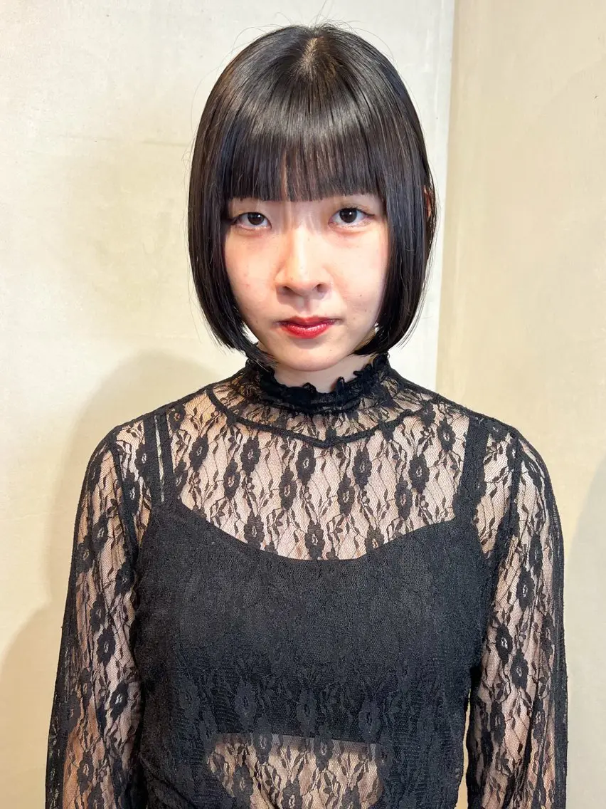 ショート カット トリートメント Aya/四条烏丸/ 酸性ストレートのヘアスタイル