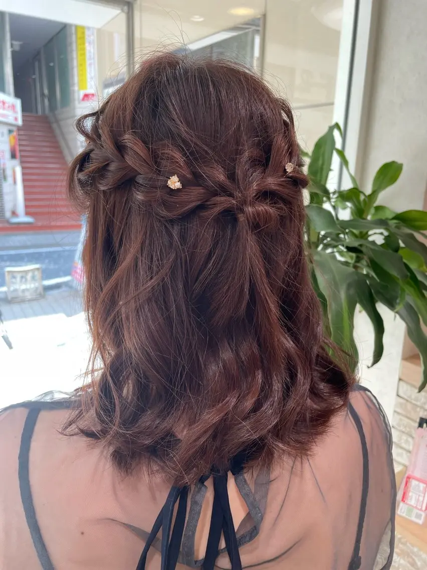 ミディアム ヘアセット レイヤー×ハイライト 🌷RINA🌷のヘアスタイル
