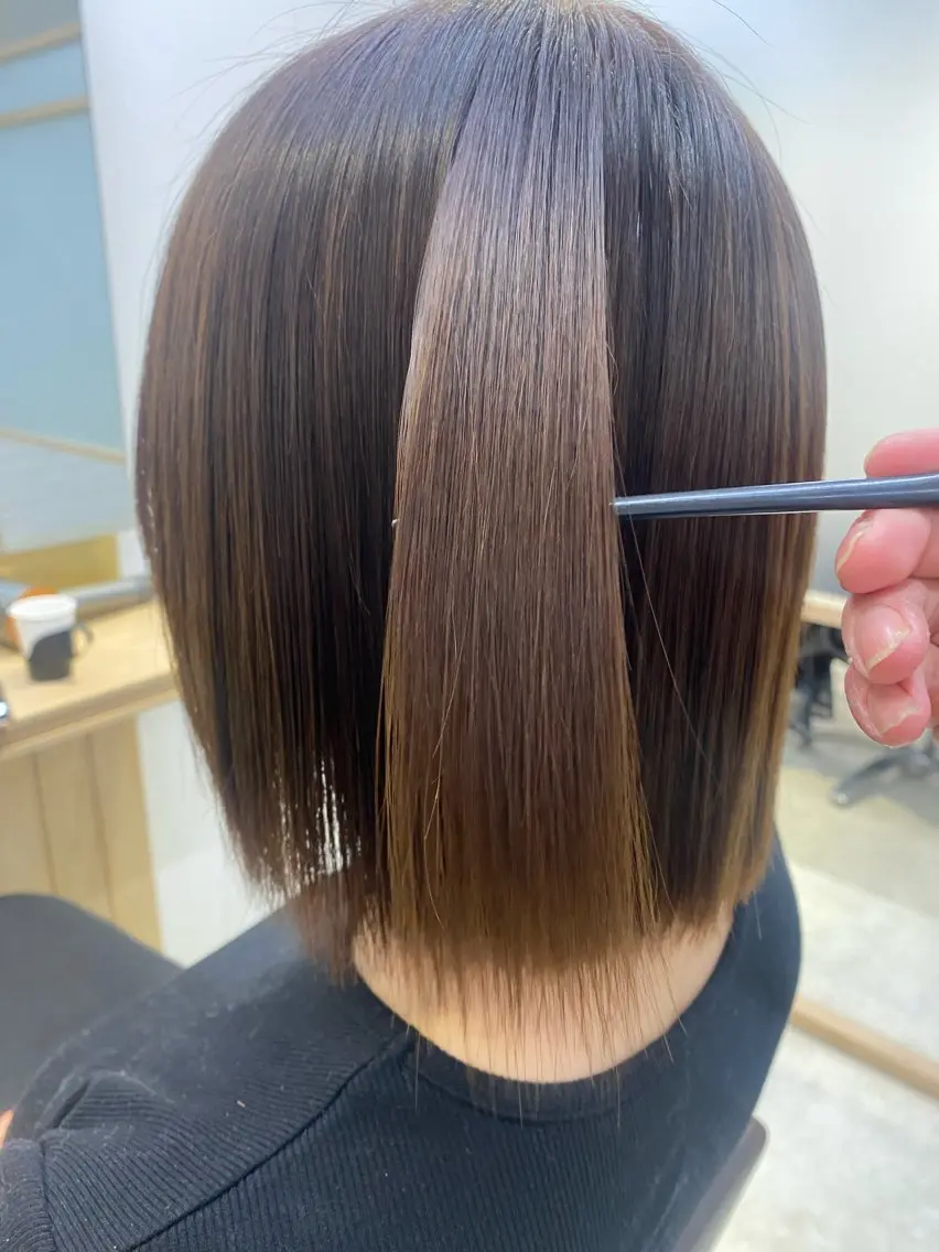 ショート 縮毛矯正 トリートメント カット 縮毛矯正 トリートメント 💫扱いやすい レイヤー/小林陸のヘアスタイル