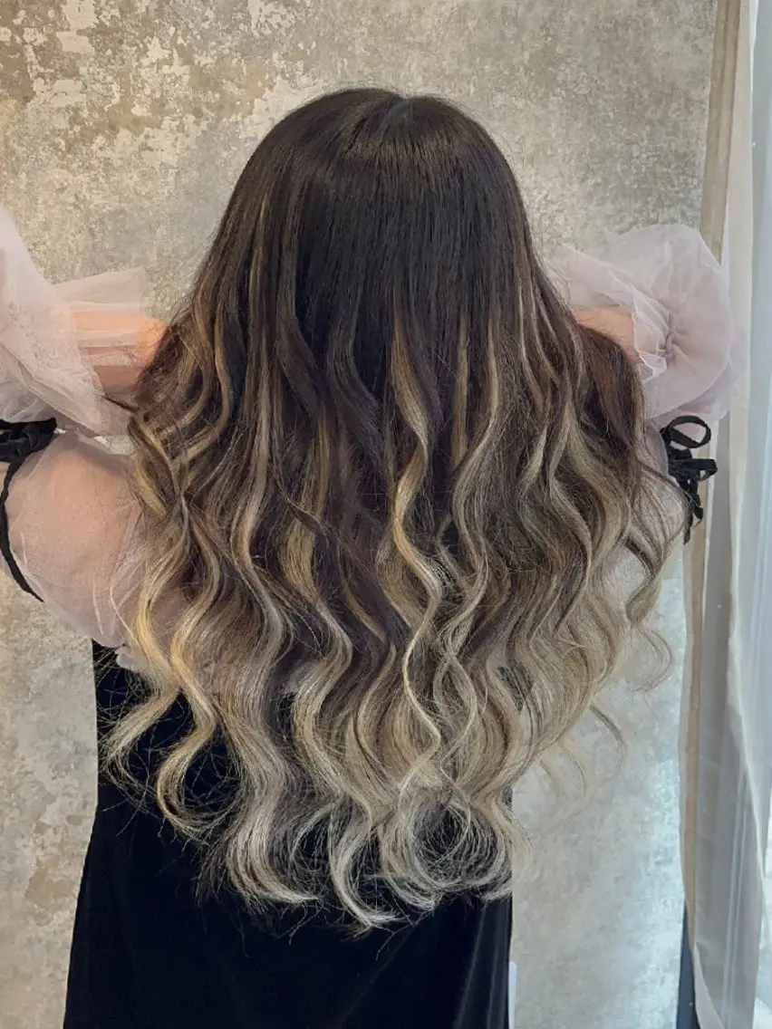 ロング プルエクステ エクステ 髪質改善 カット エクステ 小森 鈴佳のヘアスタイル
