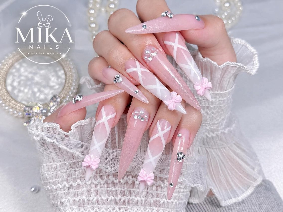 ネイル アートネイル チークネイル ドット フットネイル フレンチネイル ハンドネイル KIMU MIKA.NAILのネイルデザイン