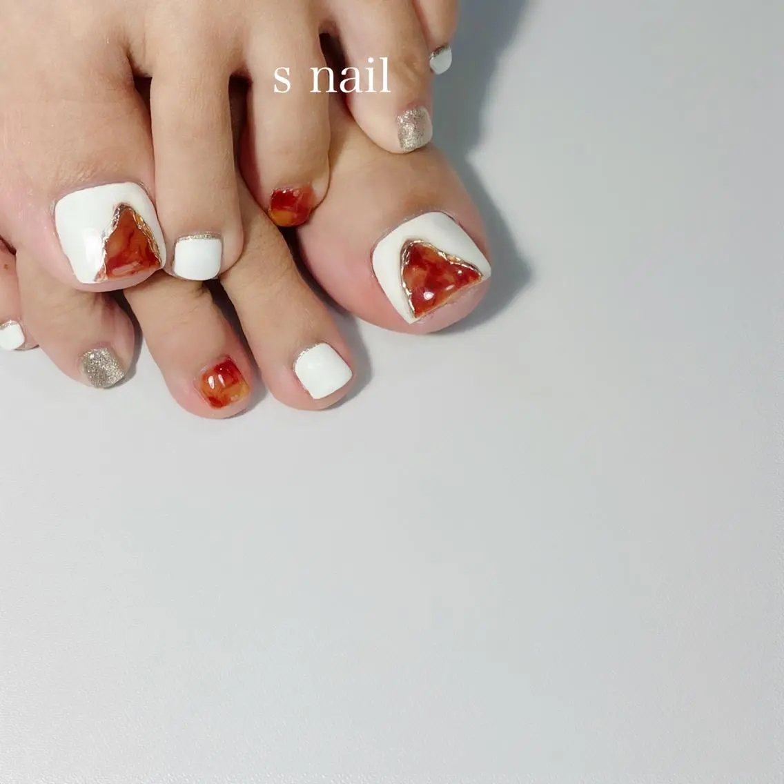 ネイル フットネイル s nail さとよしみゆきのネイルデザイン