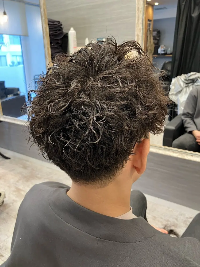 パーマ メンズ カット パーマ メンズ特化/パーマ/ フェードWATARUのヘアスタイル