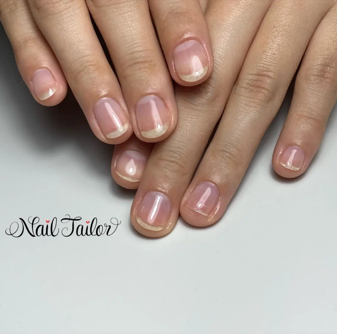 ネイル クリアネイル 長さ出し ジェルネイル NailTailor ネイルテイラーのネイルデザイン