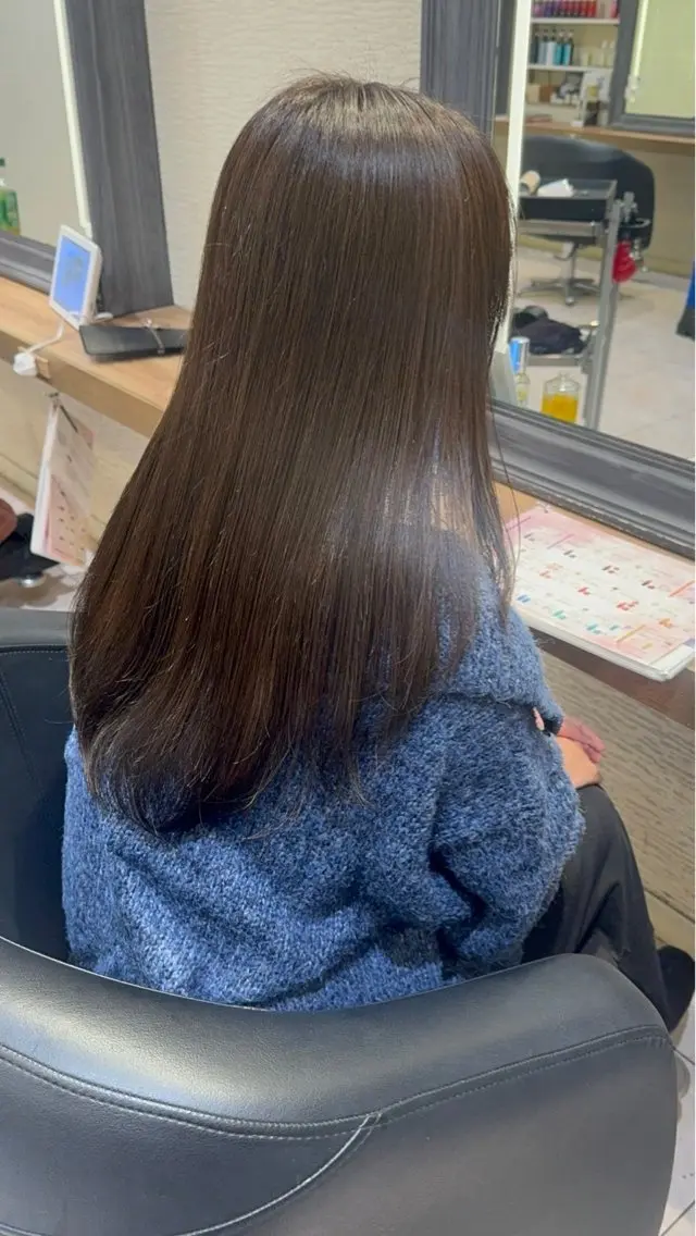 ロング カラー ヘアカラー 赤み消しカラー🌱 YUZUKI🫧のヘアスタイル