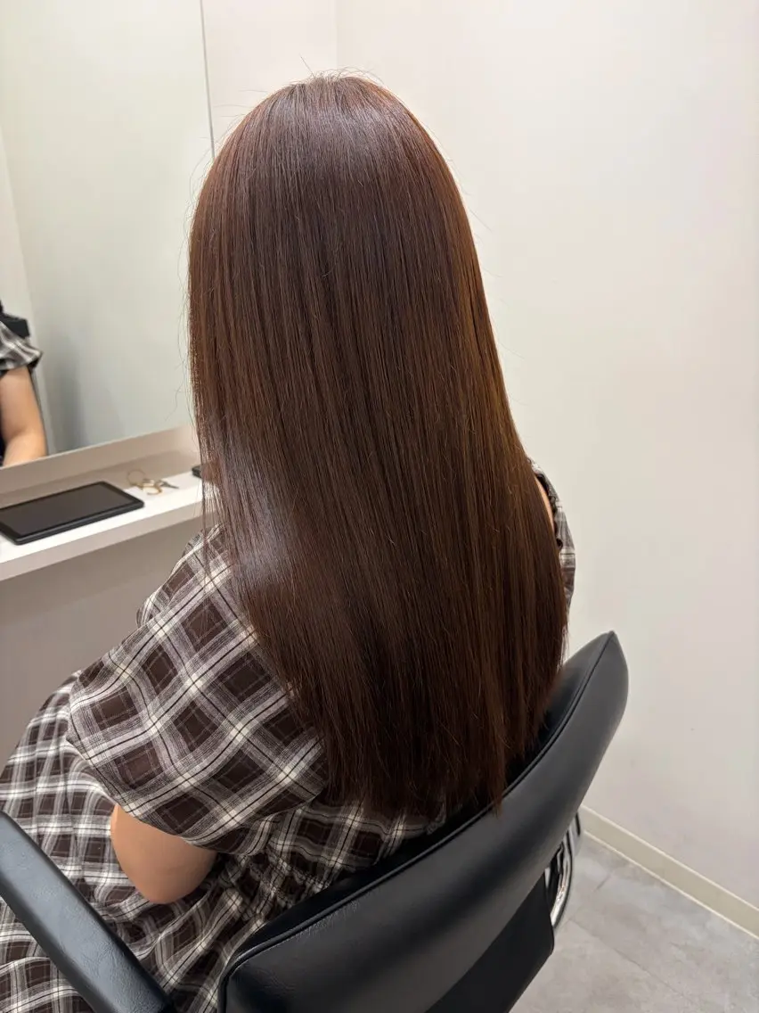 セミロング 髪質改善 トリートメント ヘアカラー トリートメント 髪質改善/縮毛矯正/ 艶カラー/登貴のヘアスタイル