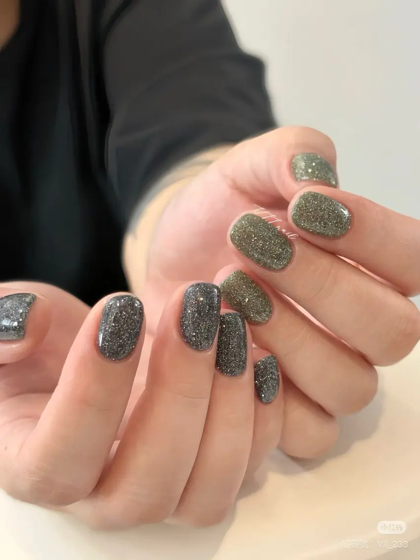 ネイル オーロラネイル 長さ出し ジェルネイル 氷ネイル・うるうるネイル 韓国ネイル Lumiereva nail salonのネイルデザイン