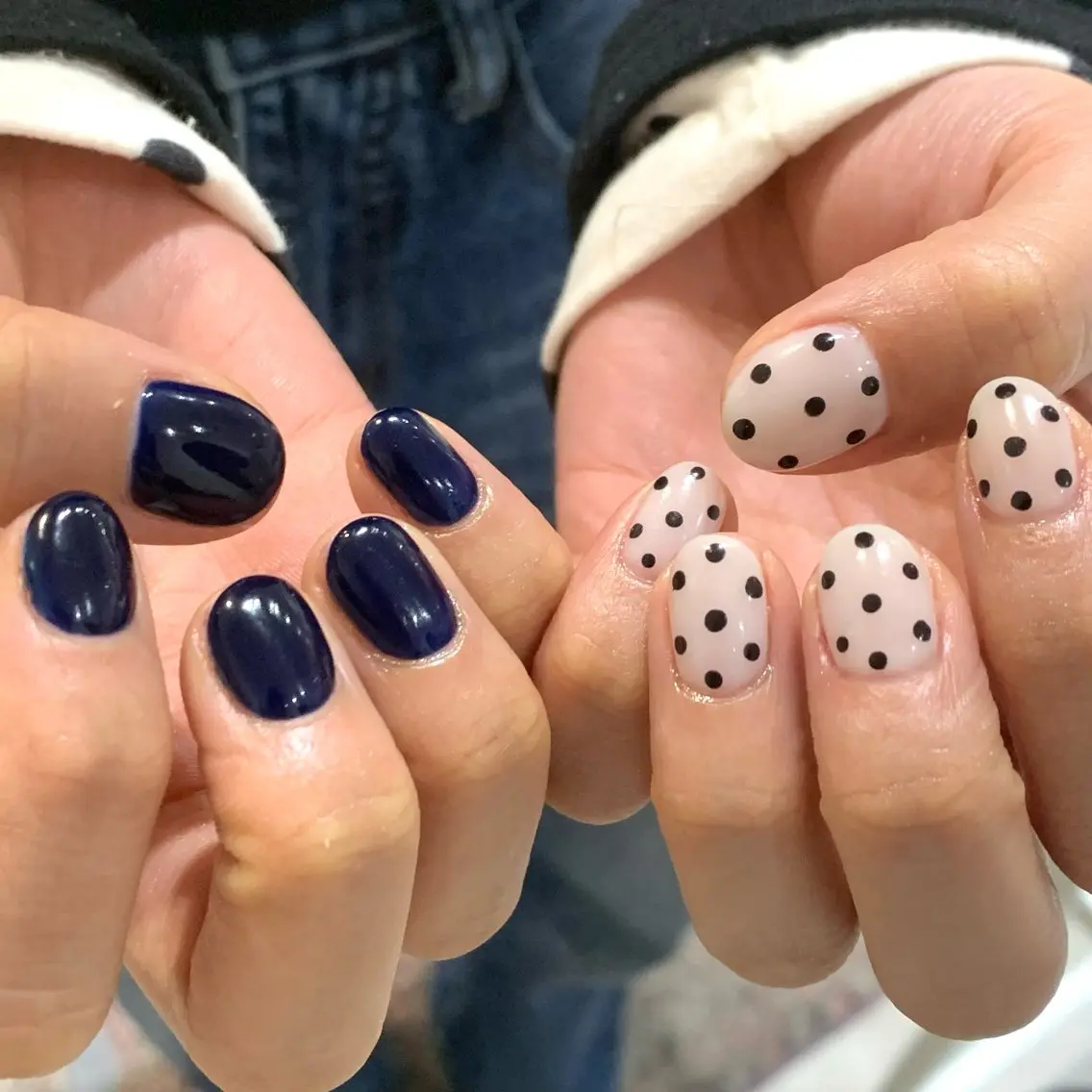 当日予約OK🤲🏻初回オフ無料✨65分アート(2本シンプル・ワンポイント🎀)の写真