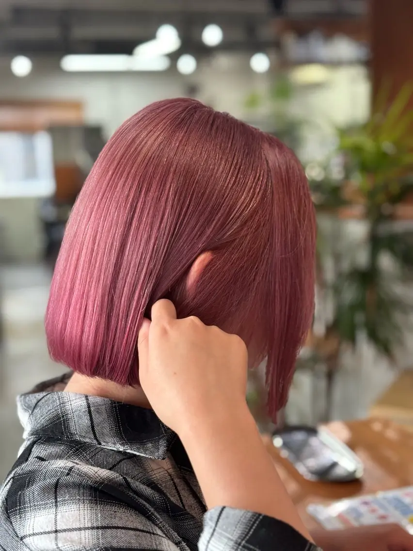 ミディアム ヘアカラー トリートメント GO GOOD.髪質 改善艶カラー小宮拓海のヘアスタイル