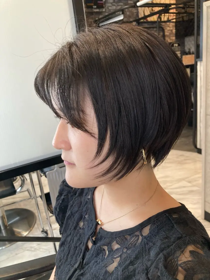 ショート 丸みショート レイヤーカット ショートヘア カット ワダ マリのヘアスタイル