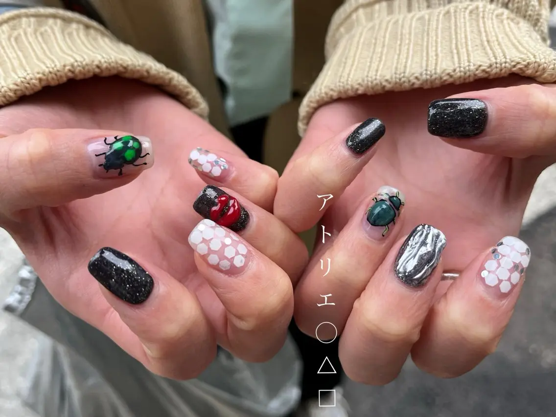 ネイル ハンドネイル アトリエ ○△□のネイルデザイン