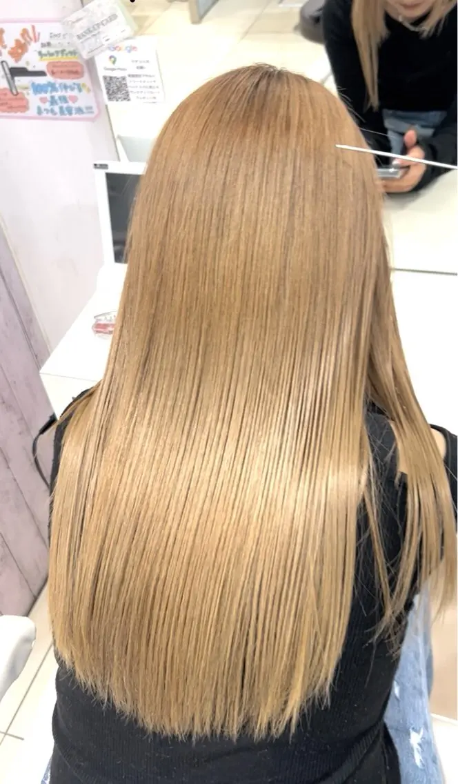 ロング カット ヘアカラー 縮毛矯正 【髪質改善カラー】 瀧田嵐士🇰🇷のヘアスタイル
