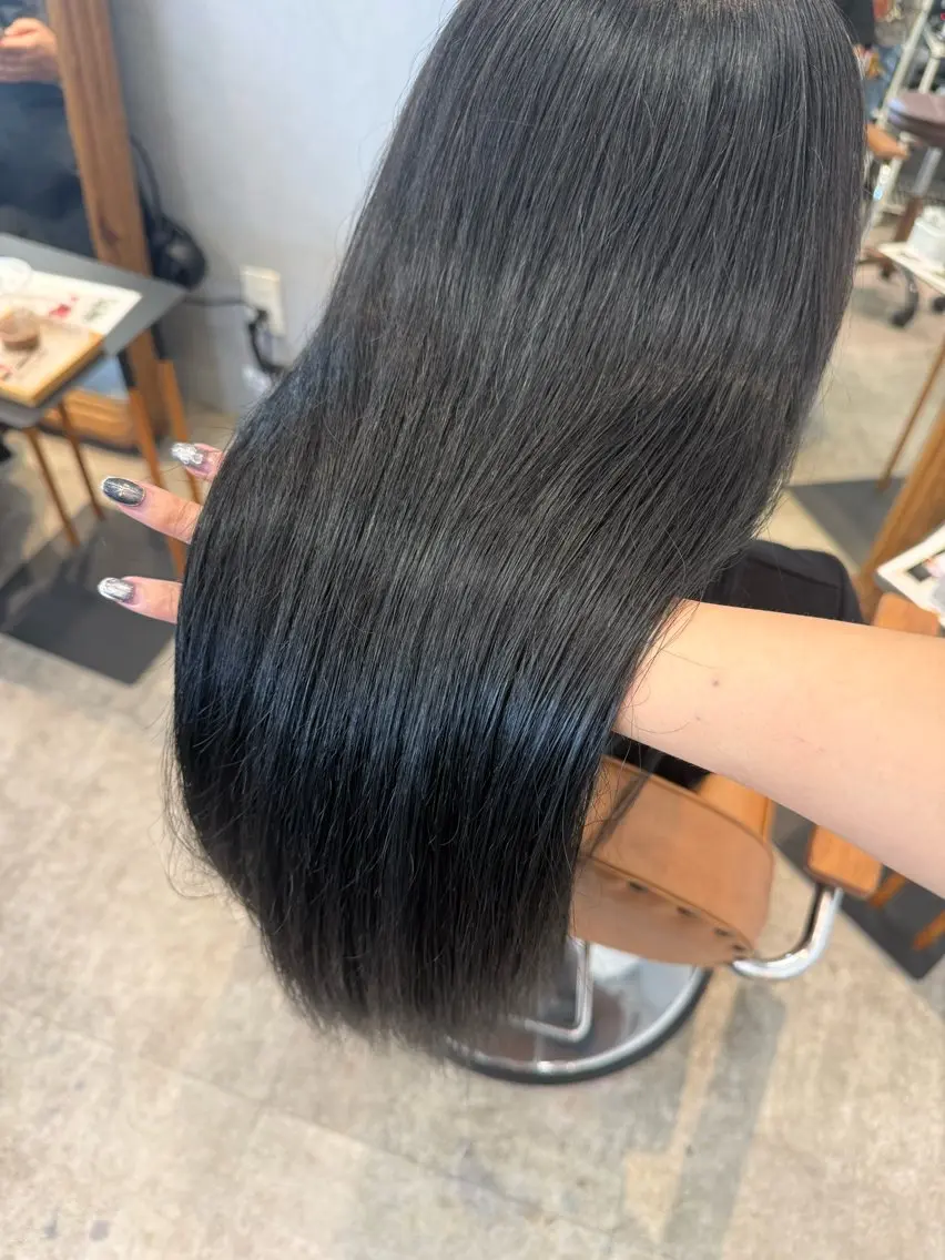 ロング カラー ヘアカラー トリートメント 髪質改善🫧 yuzuhqのヘアスタイル