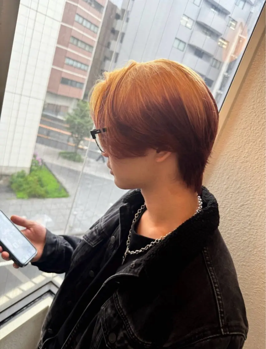 カラー メンズ 三原 賢二 【縮毛矯正】のヘアスタイル