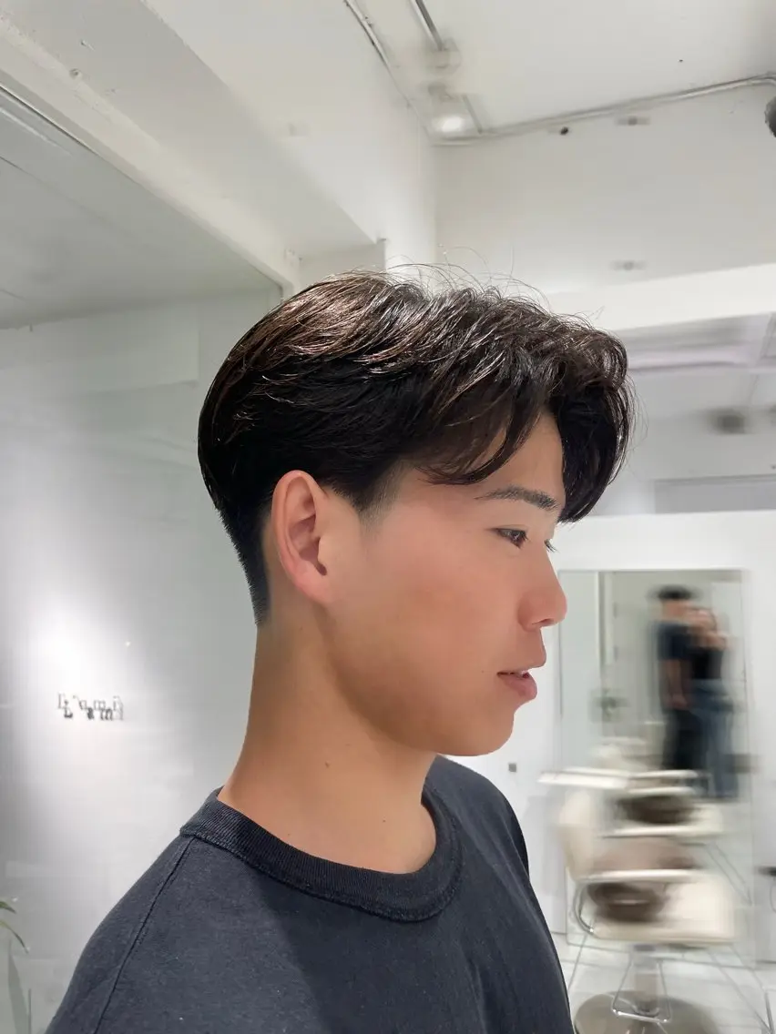 ショート パーマ メンズ ブリ—チ🎨パ—マ 🌿表参道ちえ🌿のヘアスタイル