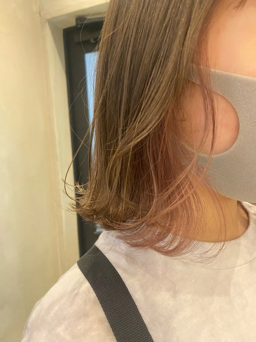 セミロング カット ヘアカラー トリートメント 新宿/顔周りカット +レイヤー=しずく♩のヘアスタイル