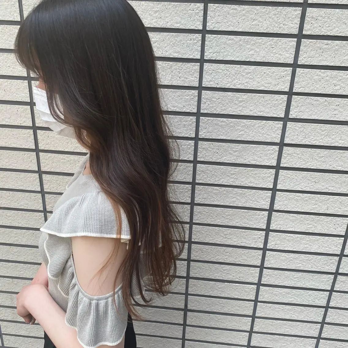 ロング 顔周りカット 小顔カット RURI韓国ボブ 🇰🇷タッセルボブのヘアスタイル